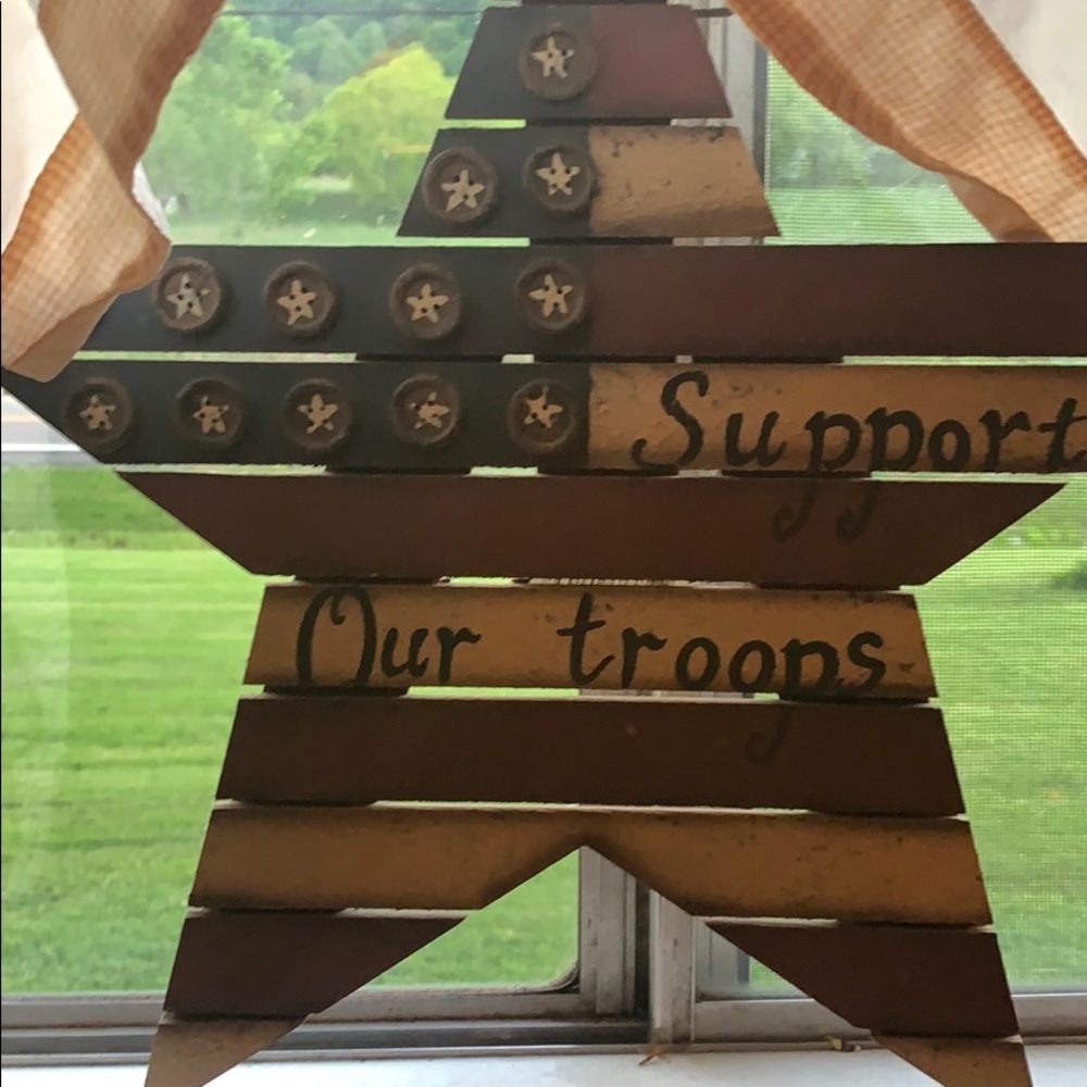 Nice wooden decorated star
